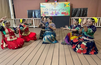 A mesmerizing cultural performance by a Bhojpuri folk dance troupe sponsored by Indian Council of Cultural Relations in Grenada (Spice Basket) on April 1, 2024 to celebrate Phagwa. The first such troupe to Grenada since 2013.  Minister of Foreign Affairs, Trade & Export Development H.E. Mr. Joseph Andall and Speaker of the House of Parliament of Grenada H.E. Mr Leo L Cato graced the occasion. A large number of Indo-Grenadian community and Indian diaspora enjoyed the show.